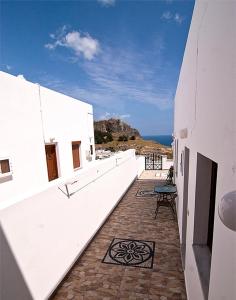 
A balcony or terrace at Lindos Panorama
