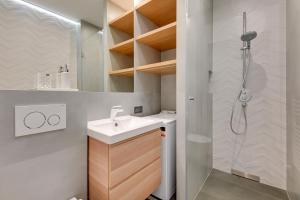 Koupelna v ubytování Comfort Apartments Granaria