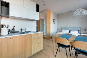 Kuchyň nebo kuchyňský kout v ubytování Comfort Apartments Granaria