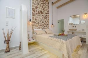 Posteľ alebo postele v izbe v ubytovaní Aegean White Home