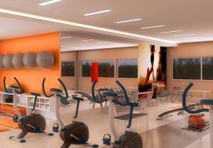 
Gimnasio o instalaciones de fitness de Ondas Praia Resort All Inclusive
