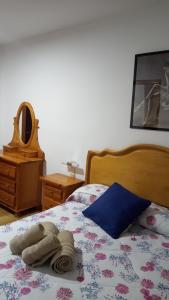 Postel nebo postele na pokoji v ubytování Çò dera Piusa