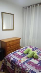 Postel nebo postele na pokoji v ubytování Çò dera Piusa