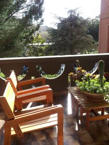A balcony or terrace at Su Planu