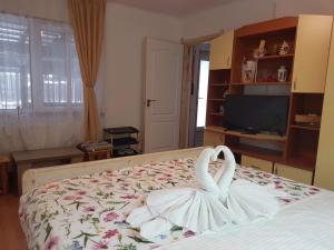 Voodi või voodid majutusasutuse Casa Farcaș Bușteni toas