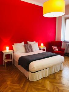 Postel nebo postele na pokoji v ubytování Al Cavour 34