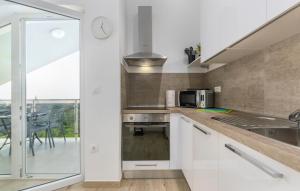 Kuchyňa alebo kuchynka v ubytovaní Apartment Serena, sea view, Peroj