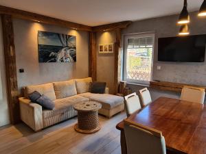 Posezení v ubytování Domek Łeba Nowęcin