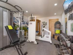 Posilňovňa alebo fitness centrum v ubytovaní Ferienwohnung Bergwelt