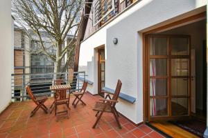 Budynek, w którym mieści się apartament