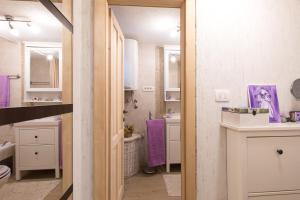 Koupelna v ubytování Apartman Lidija