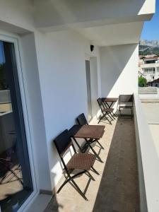 Balkón alebo terasa v ubytovaní Penthaus Apartment N&M