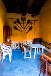 Posezení v ubytování Casa Valdequiruelo