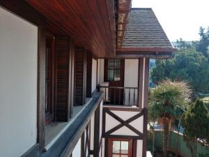 A balcony or terrace at Konak Hotel Tuzla