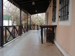 A balcony or terrace at Konak Hotel Tuzla