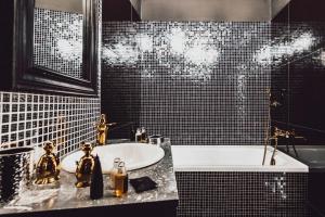 Koupelna v ubytování Resort Mlýn Černovice