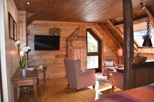 TV a/nebo společenská místnost v ubytování Hotel Val de Ruda