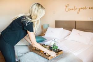 Postel nebo postele na pokoji v ubytování Hotel Penzion Kobala