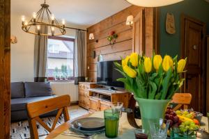 Kuchyňa alebo kuchynka v ubytovaní Apartament Zielony Blisko Krupówek