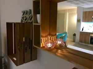 Kuchyň nebo kuchyňský kout v ubytování Magnifique appartement en front de mer, Caneylles