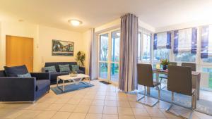 Χώρος καθιστικού στο Ferienwohnung Grete