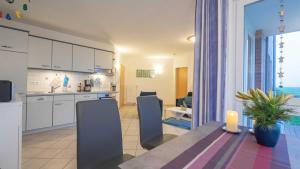 Η κουζίνα ή μικρή κουζίνα στο Ferienwohnung Grete