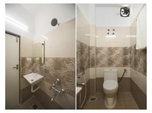 Koupelna v ubytování Balaji residency