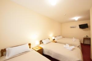 Postel nebo postele na pokoji v ubytování Hostal El Peregrino