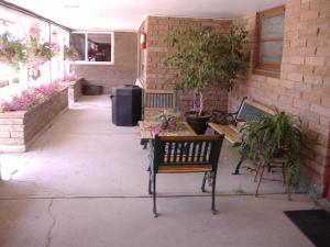 Patio nebo venkovní prostory v ubytování Greybull Motel
