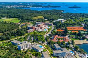 an aerial view of the university of buffalo campus with the lake at Hotel Albatros Plava Laguna in Poreč