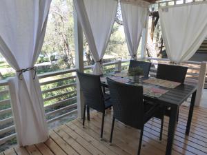 Balkón nebo terasa v ubytování Adriatic Blue Coast Mobile Home