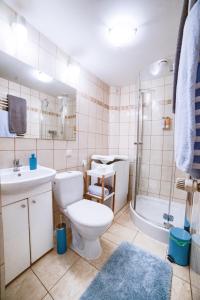 Kúpeľňa v ubytovaní Quiet & Comfortable Old Krakow Apartment + 19 fotografií