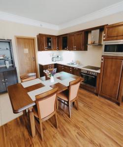 Kuchyňa alebo kuchynka v ubytovaní Apartamenty Klasyczny i Pastelowy - Pod Aniołem