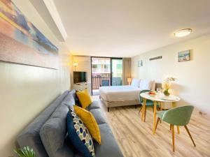 Cozy Studio at Bamboo Hotel Close to Waikiki Beach 휴식 공간
