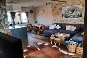 Posezení v ubytování Belle Vie Comfortable guest house near Bruges