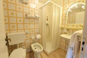 Vonios kambarys apgyvendinimo įstaigoje Hotel Petit Dahu - Chambres et Restaurant