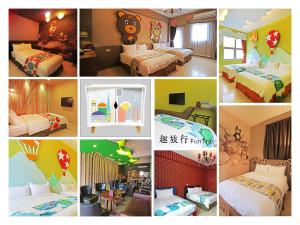 Uma cama ou camas num quarto em Fun Trip - Little Castle & Oscar B&B