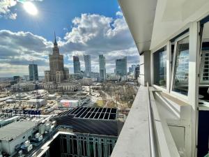 Výhľad na mesto Varšava alebo výhľad na mesto priamo z apartmánu