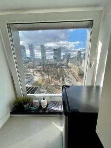 Výhľad na mesto Varšava alebo výhľad na mesto priamo z apartmánu