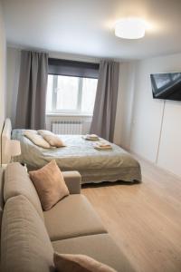 Postel nebo postele na pokoji v ubytování Mia Kiviõli Apartment