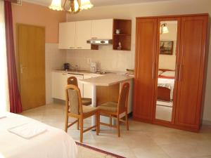 Kuchyň nebo kuchyňský kout v ubytování Studio apartman