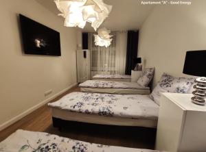 Ένα ή περισσότερα κρεβάτια σε δωμάτιο στο Apartament Elbląg GoodEnergy - Stare Miasto, Oldtown, Altstadt