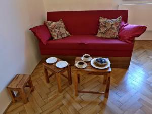 Posezení v ubytování Apartmány na Trojmezí, byt Leopold