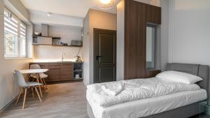 Kuchyňa alebo kuchynka v ubytovaní Comfy Apartments - Park Technologiczny