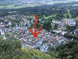 Nespecifikovaný výhled na destinaci Bad Ragaz nebo výhled na město při pohledu z apartmánu