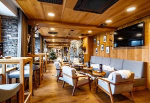 ห้องอาหารหรือที่รับประทานอาหารของ Grandhotel Tatra