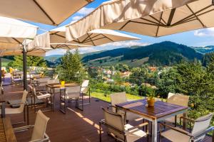 Widok na góry z tego hotelu