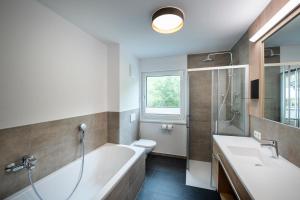 Koupelna v ubytování A Casa Elements