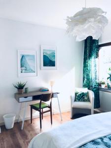 Postel nebo postele na pokoji v ubytování Eifel-House - FeWo
