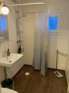 Kylpyhuone majoituspaikassa Villa Bergli